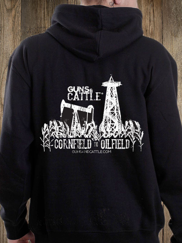 Men's Hoodie - G&C CORNFIELD TO OILFIELD