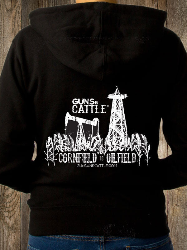 Woman's Hoodie - G&C CORNFIELD TO OILFIELD