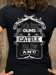 Woman's Short Sleeve T-shirt - G&C SALOON SIGN