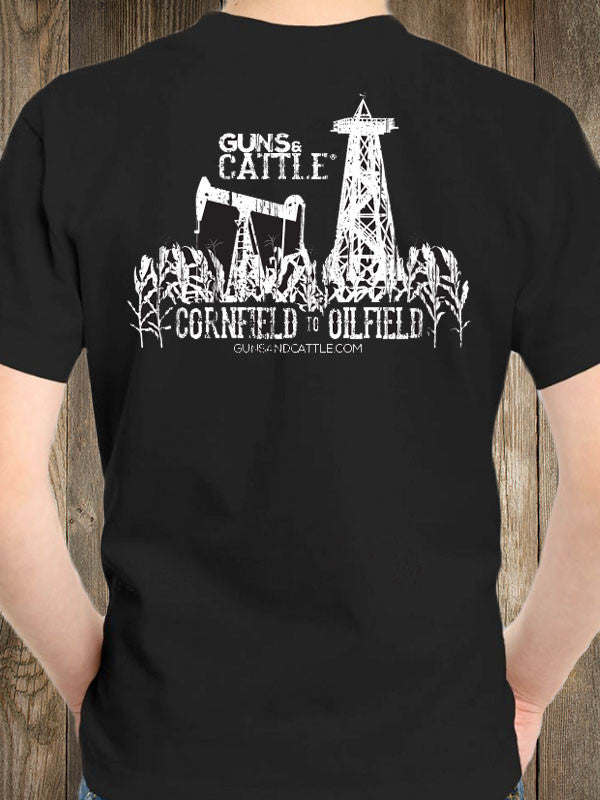 Kid's Short Sleeve T-shirt - G&C CORNFIELD TO OILFIELD