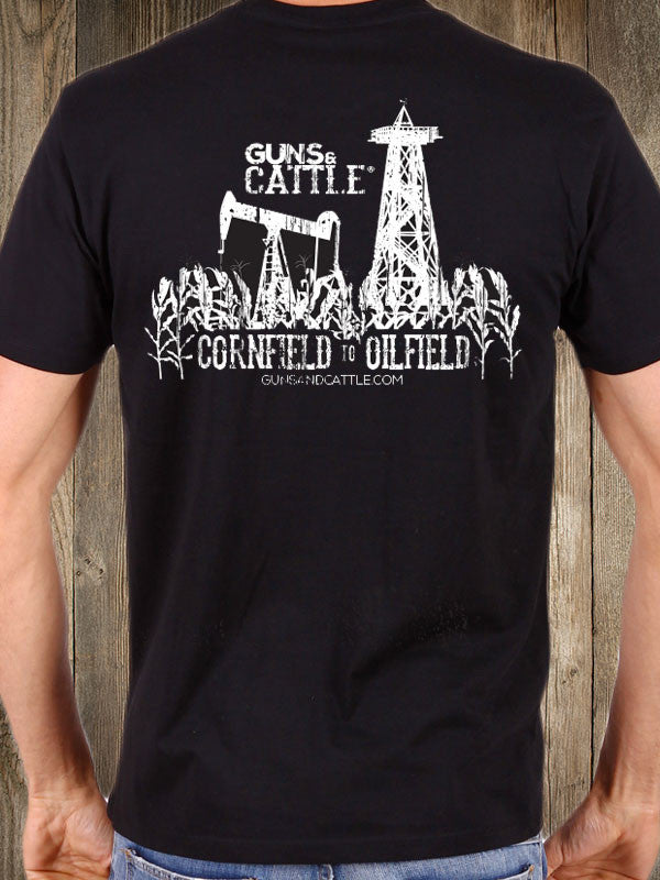 Men's Pocket T-shirt - G&C CORNFIELD TO OILFIELD
