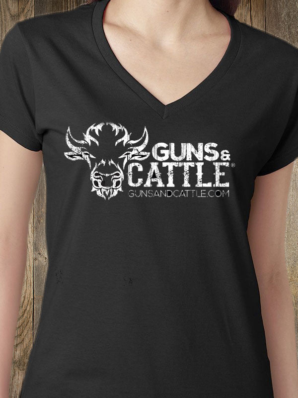 Women's V-neck T-shirt - G&C BULL